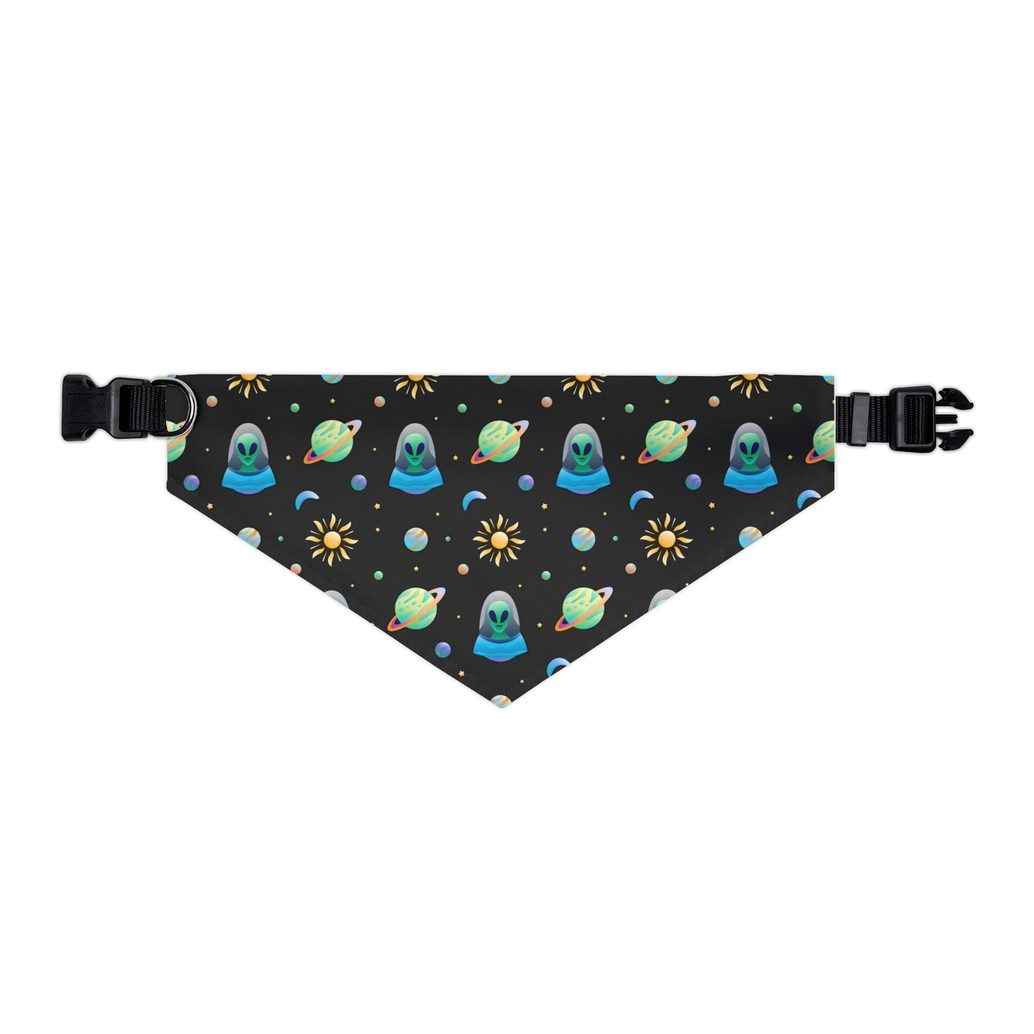 UFO and Alien Pet Bandana Collar