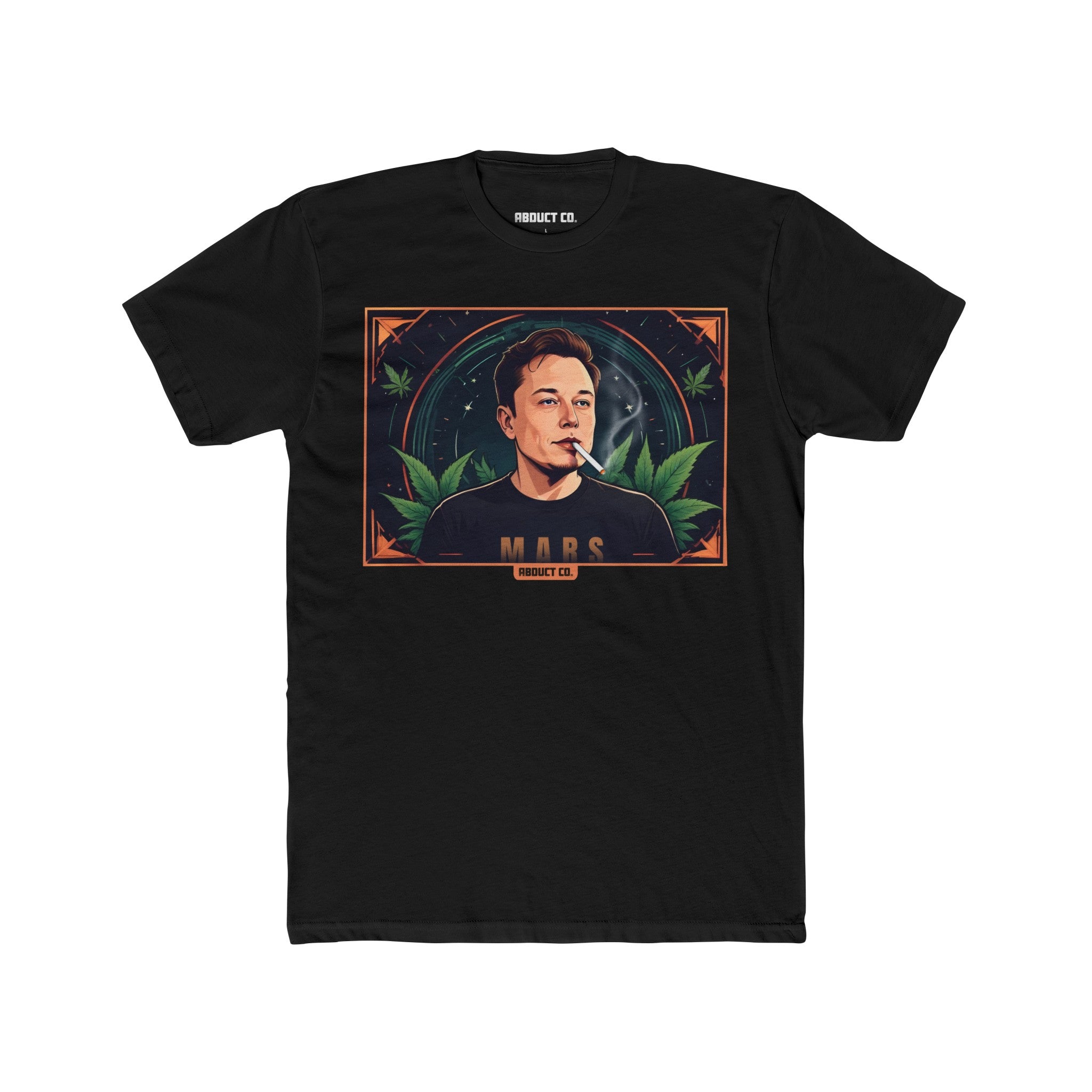 Elon Musk Weed Fitted Men's T-shirt