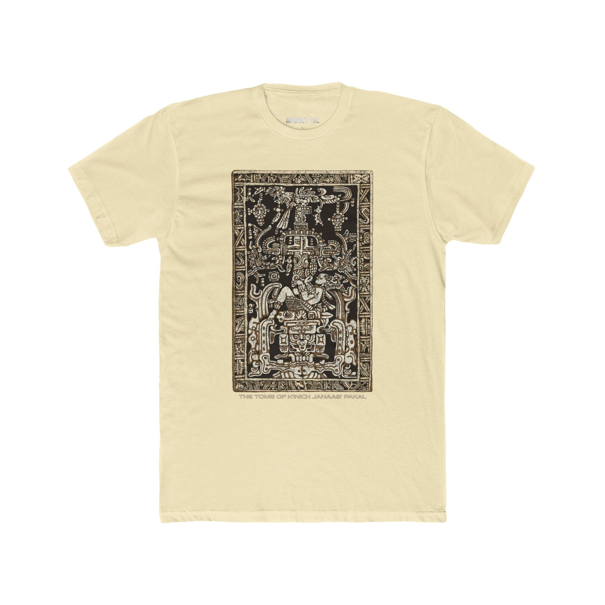 Tomb of Kʼinich Janaabʼ Pakal - Ancient Alien Astronaut Cotton Tee (dark)