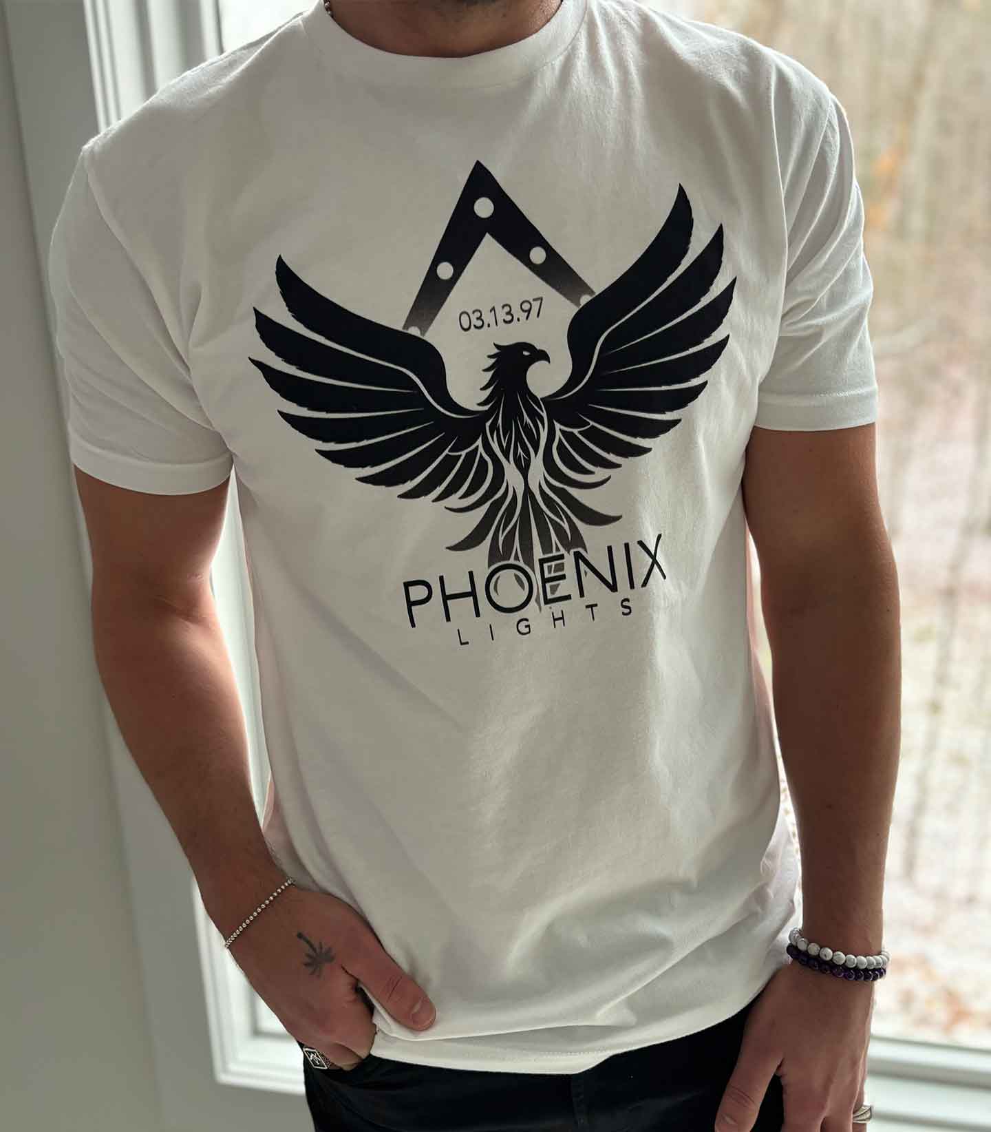 Phoenix Lights UAP Conspiracy Unisex Cotton Tee (Dark)