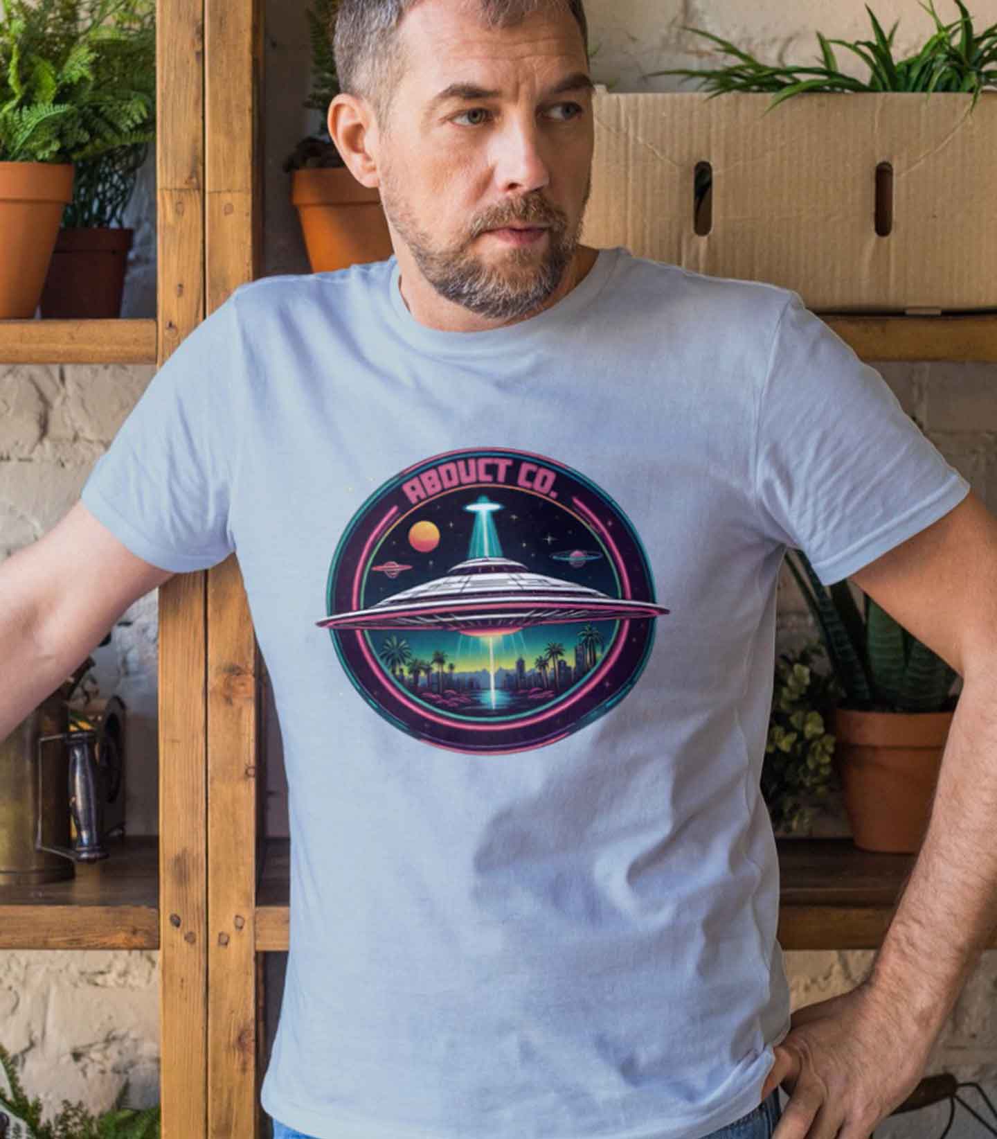 "Swamp Gas My Ass" UFO Art T-shirt